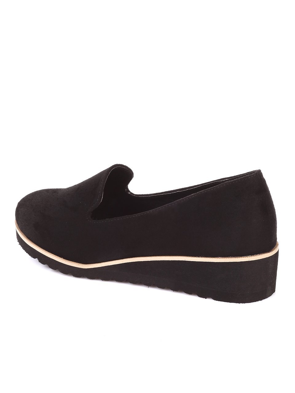 Ежедневни дамски обувки в черно 3M-18906 black 