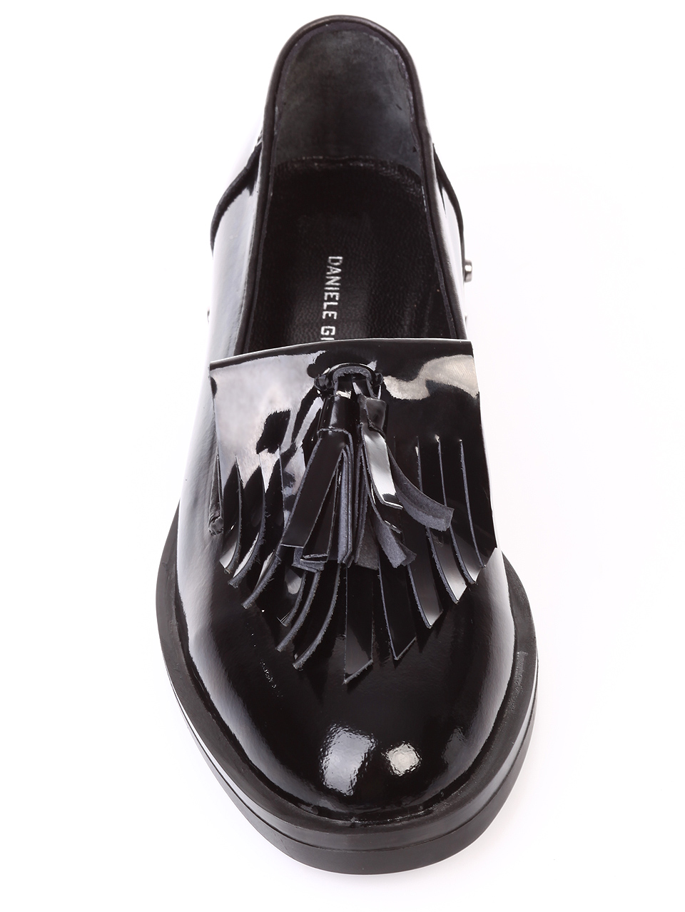 Ежедневни дамски обувки от естествен лак 3AT-181093 black