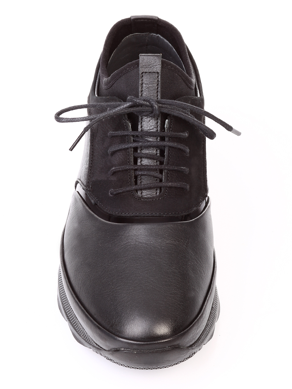 Ежедневни мъжки обувки от естествена кожа 7AT-181108 black