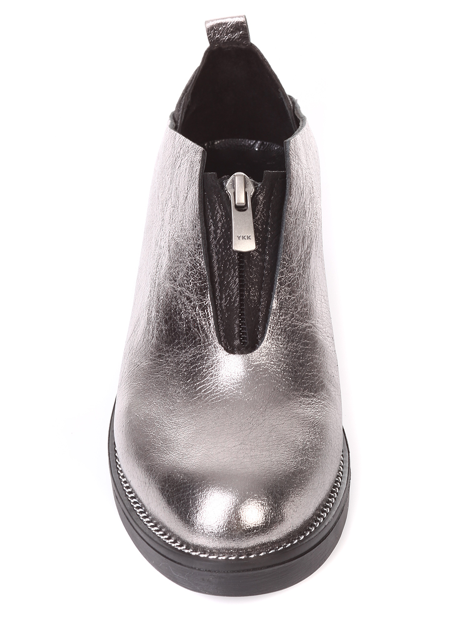 Ежедневни дамски обувки от естествена кожа 3AT-181130 pewter