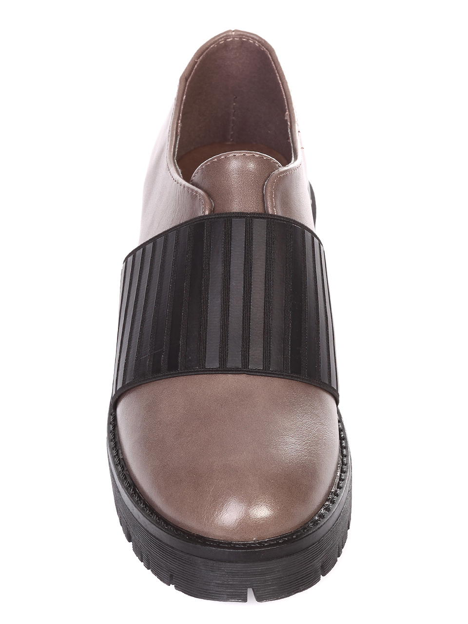 Ежедневни дамски обувки в бежово 3G-18861 taupe
