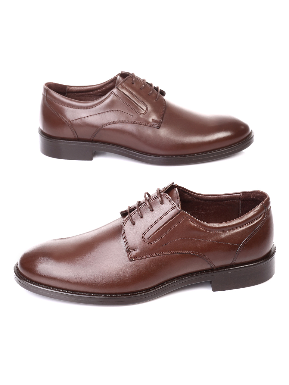 Елегантни мъжки обувки в кафяво 7AT-181147 brown