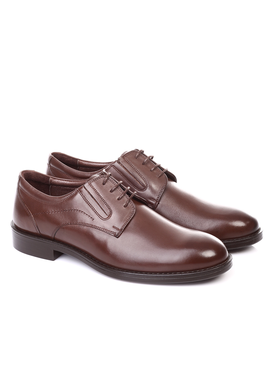 Елегантни мъжки обувки в кафяво 7AT-181147 brown