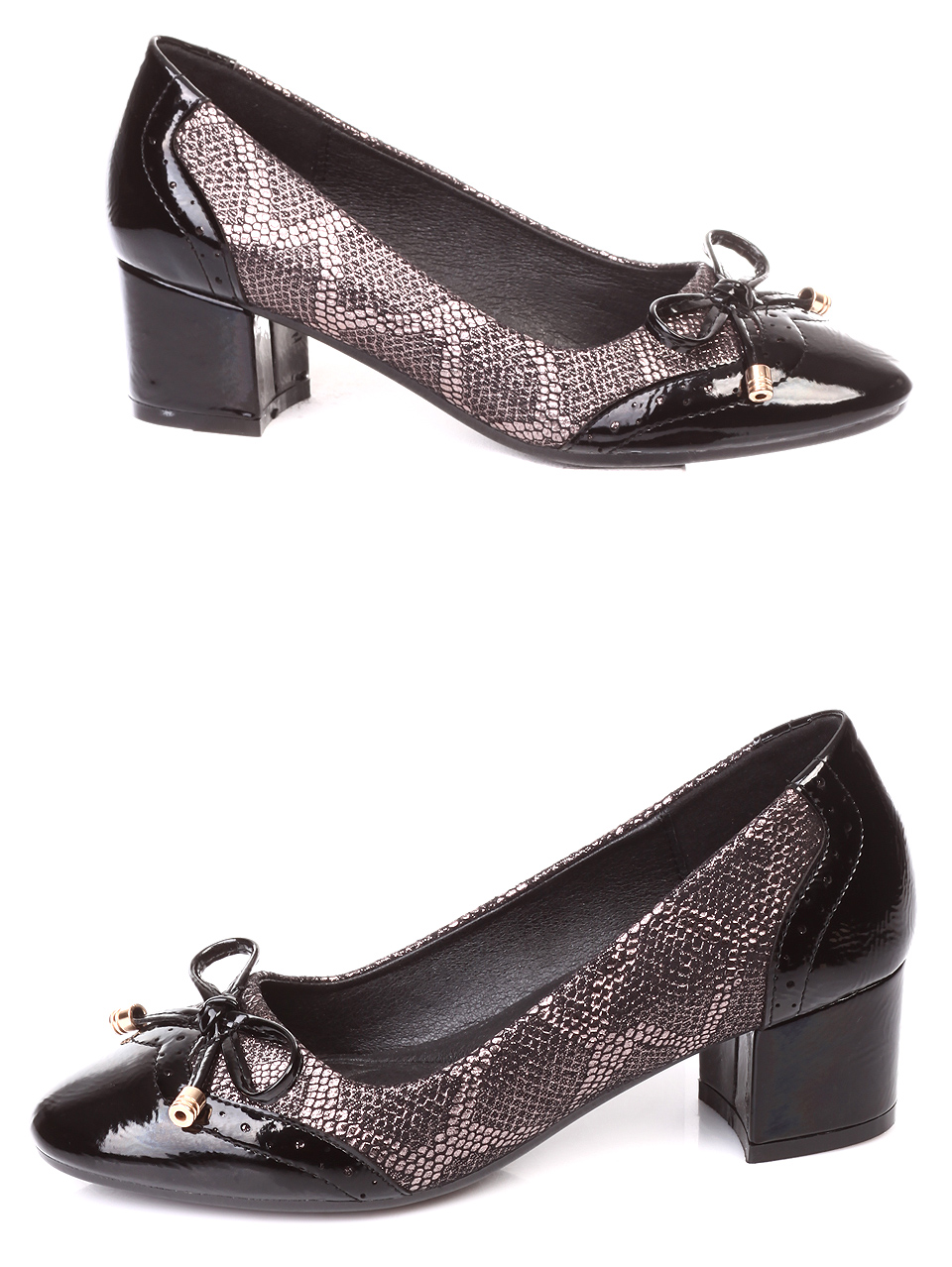 Ежедневни дамски обувки в черно  3F-18977 black