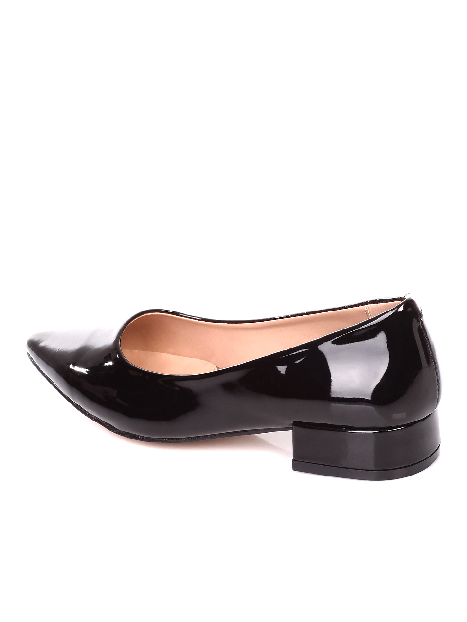 Ежедневни дамски обувки от лак в бежово 3W-19096 black
