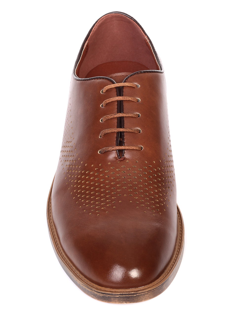 Елегантни мъжки обувки в кафяво 7W-19110 brown