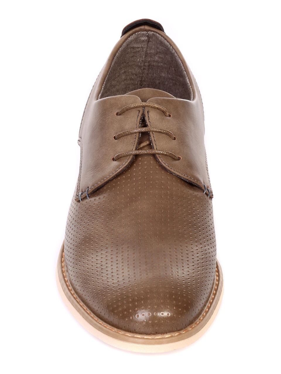 Ежедневни мъжки обувки в бежово 7N-19086 taupe
