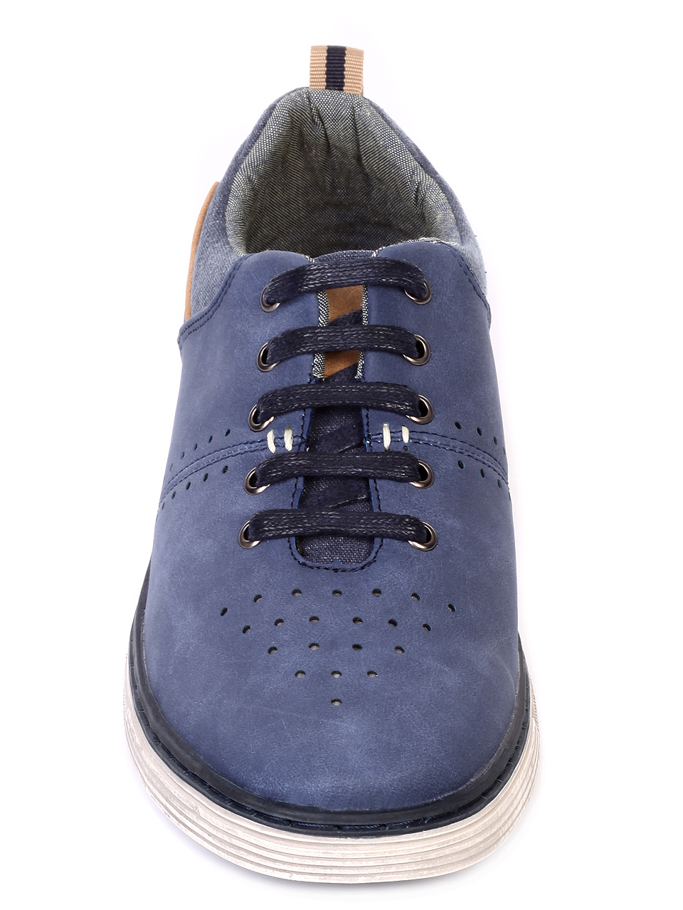 Ежедневни мъжки обувки в синьо  7N-19083 navy