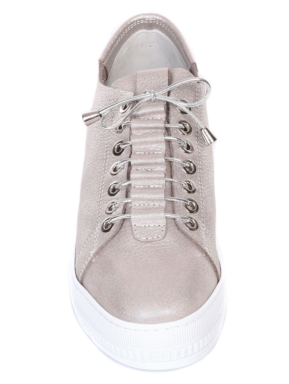 Ежедневни дамски обувки от естествена кожа 3AT-19423 grey