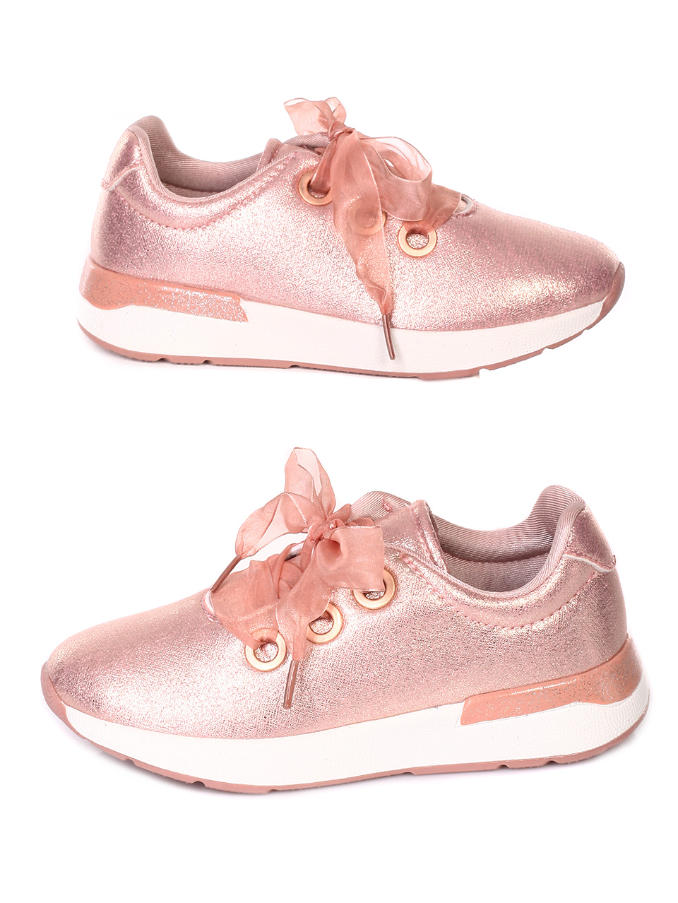 Ежедневни детски обувки в розово 18U-19170 rose gold