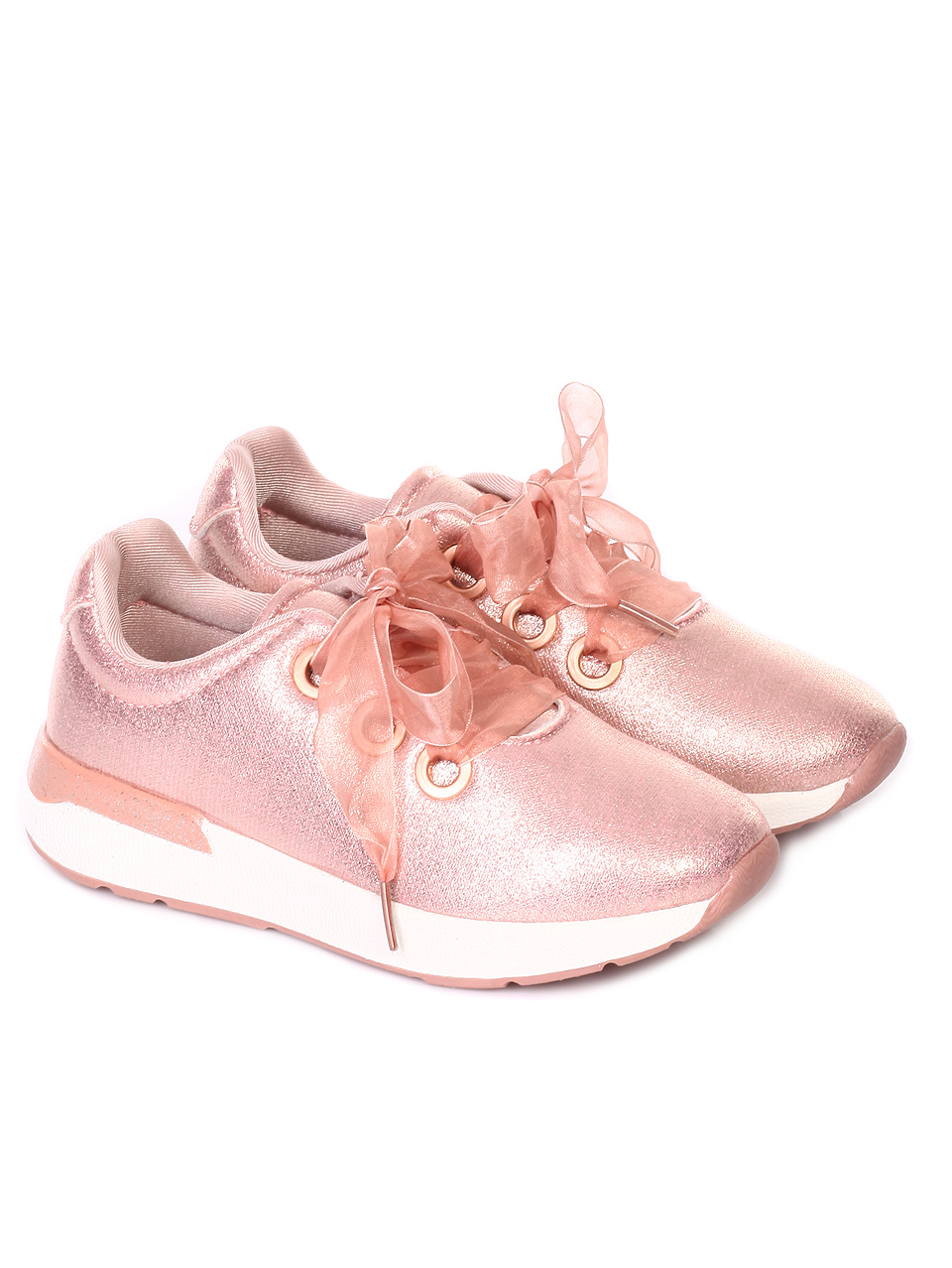 Ежедневни детски обувки в розово 18U-19170 rose gold