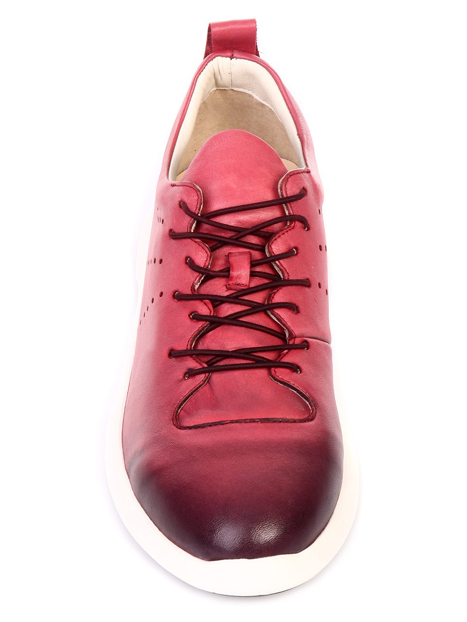 Ежедневни мъжки обувки от естествена кожа 7AT-19440 red