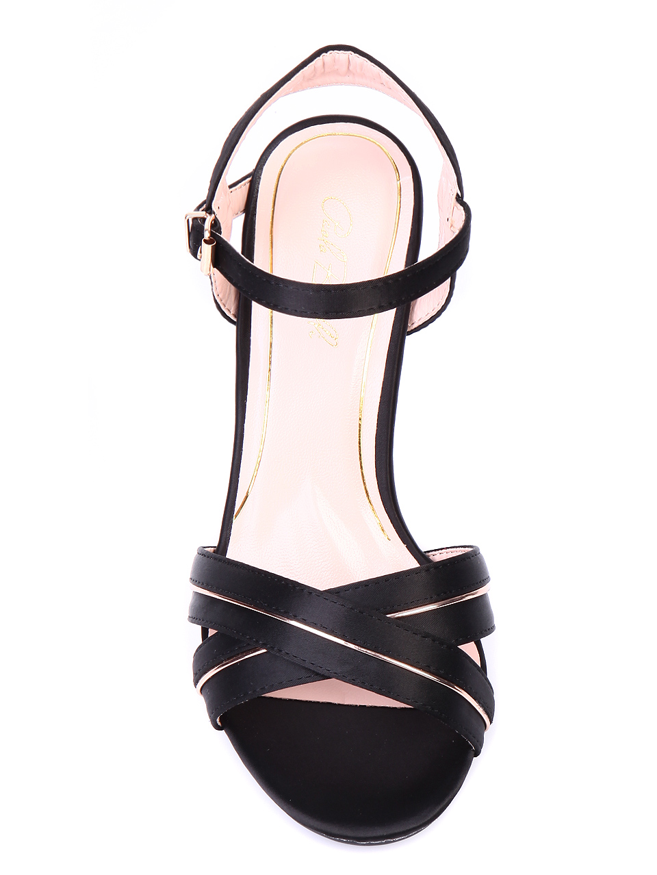 Елегантни дамски сандали на ток в черно 4F-19319 black