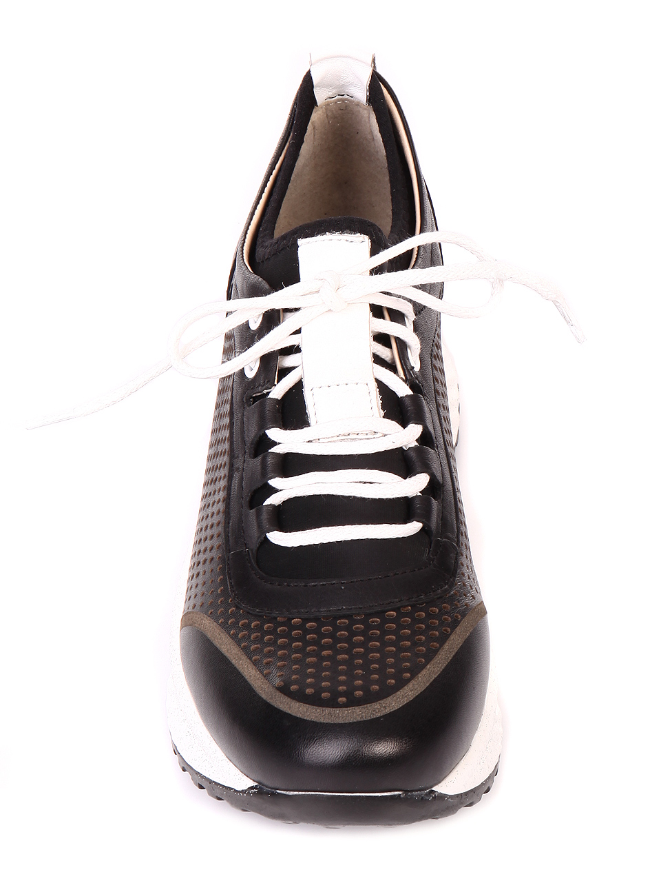 Ежедневни дамски обувки от естествена кожа 3AT-19472 black