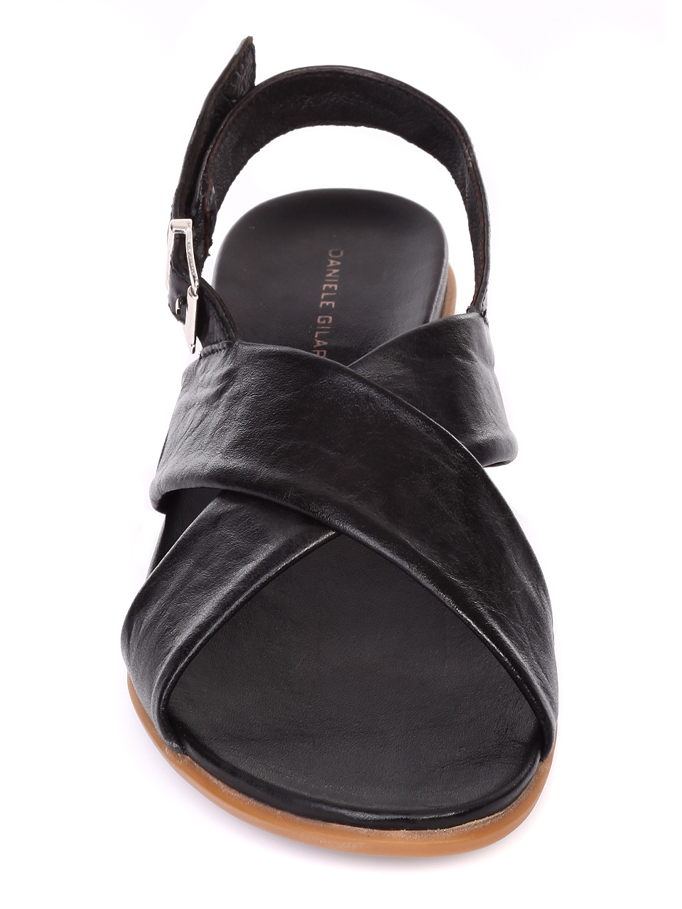 Ежедневни дамски сандали от естествена кожа 4AB-19481 black
