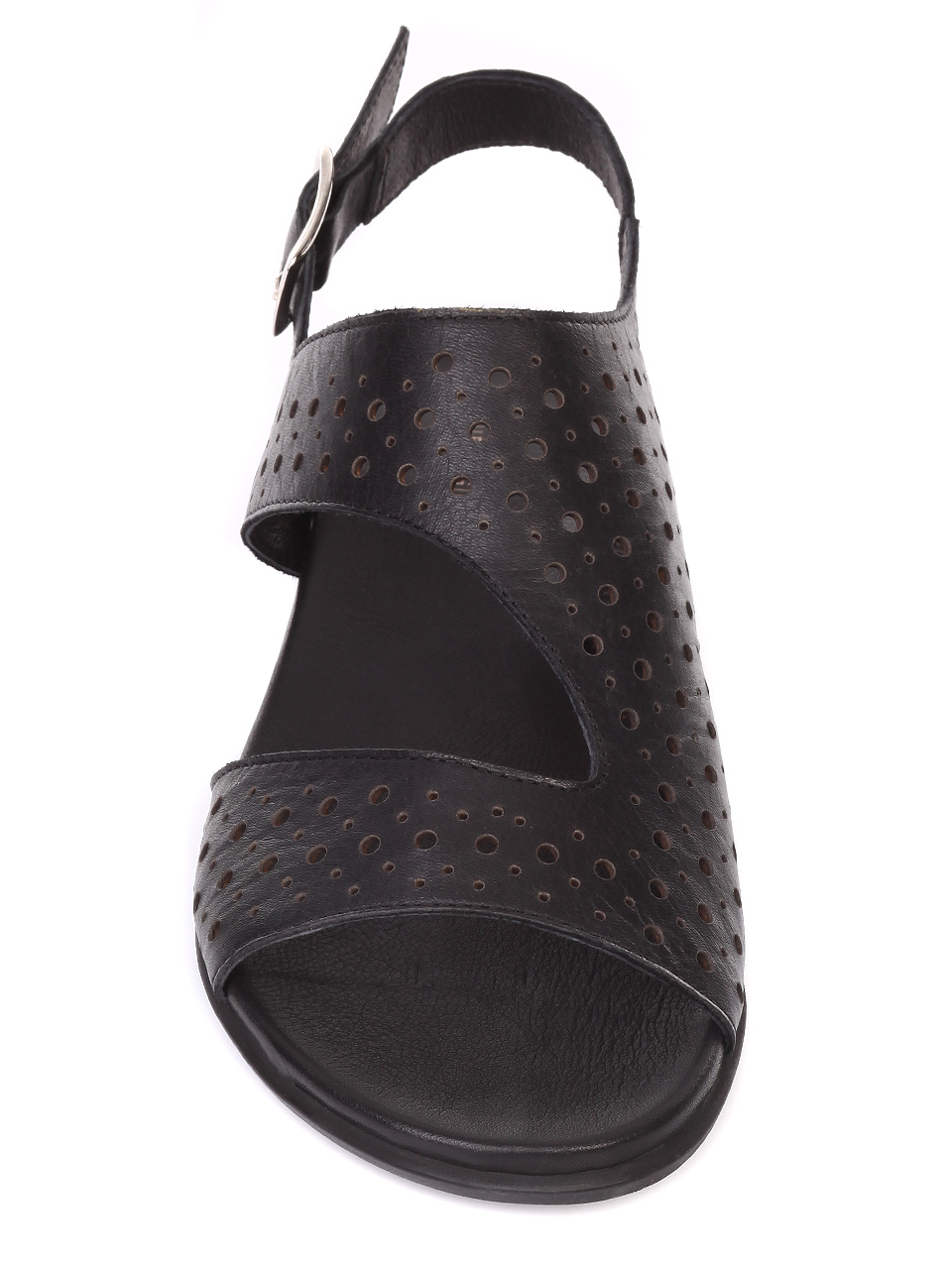 Ежедневни дамски сандали от естествена кожа 4AB-19482 black