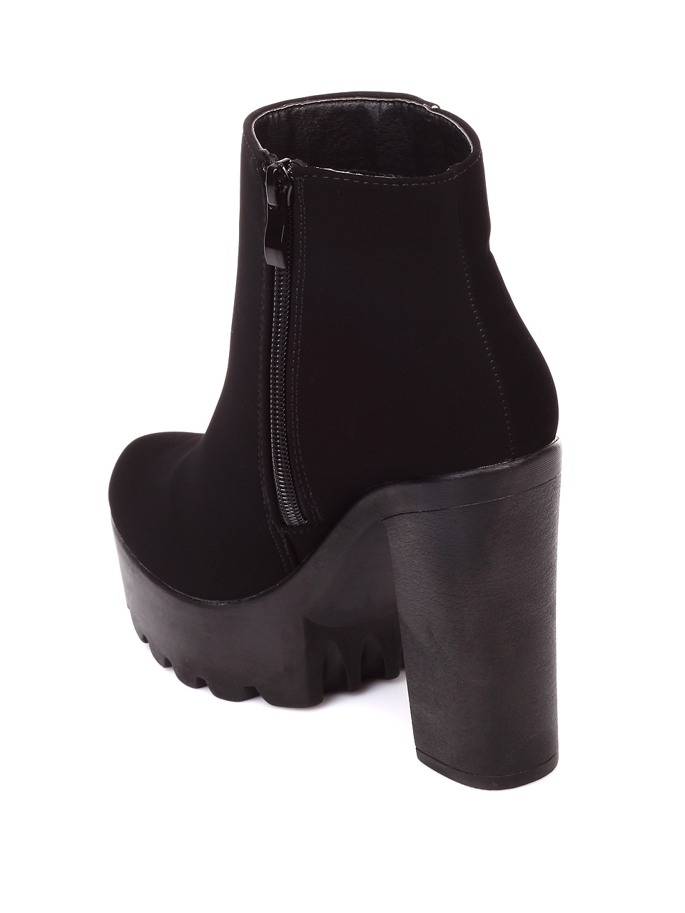 Елегантни дамски боти в черно 2M-19508 black nubuck
