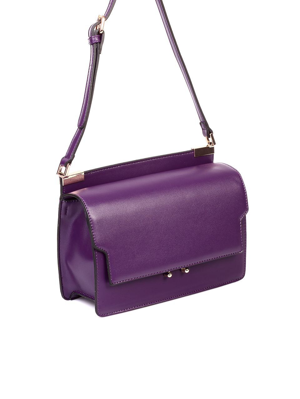 Елегантна дамска чанта в лилаво 9V-19679 purple