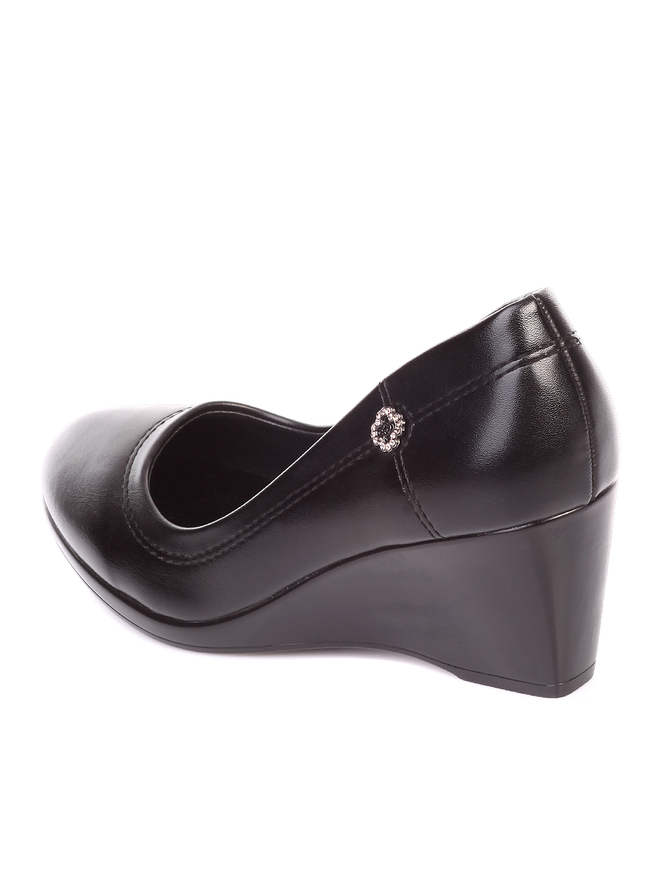 Ежедневни дамски обувки на платформа в черно 3C-19531 black