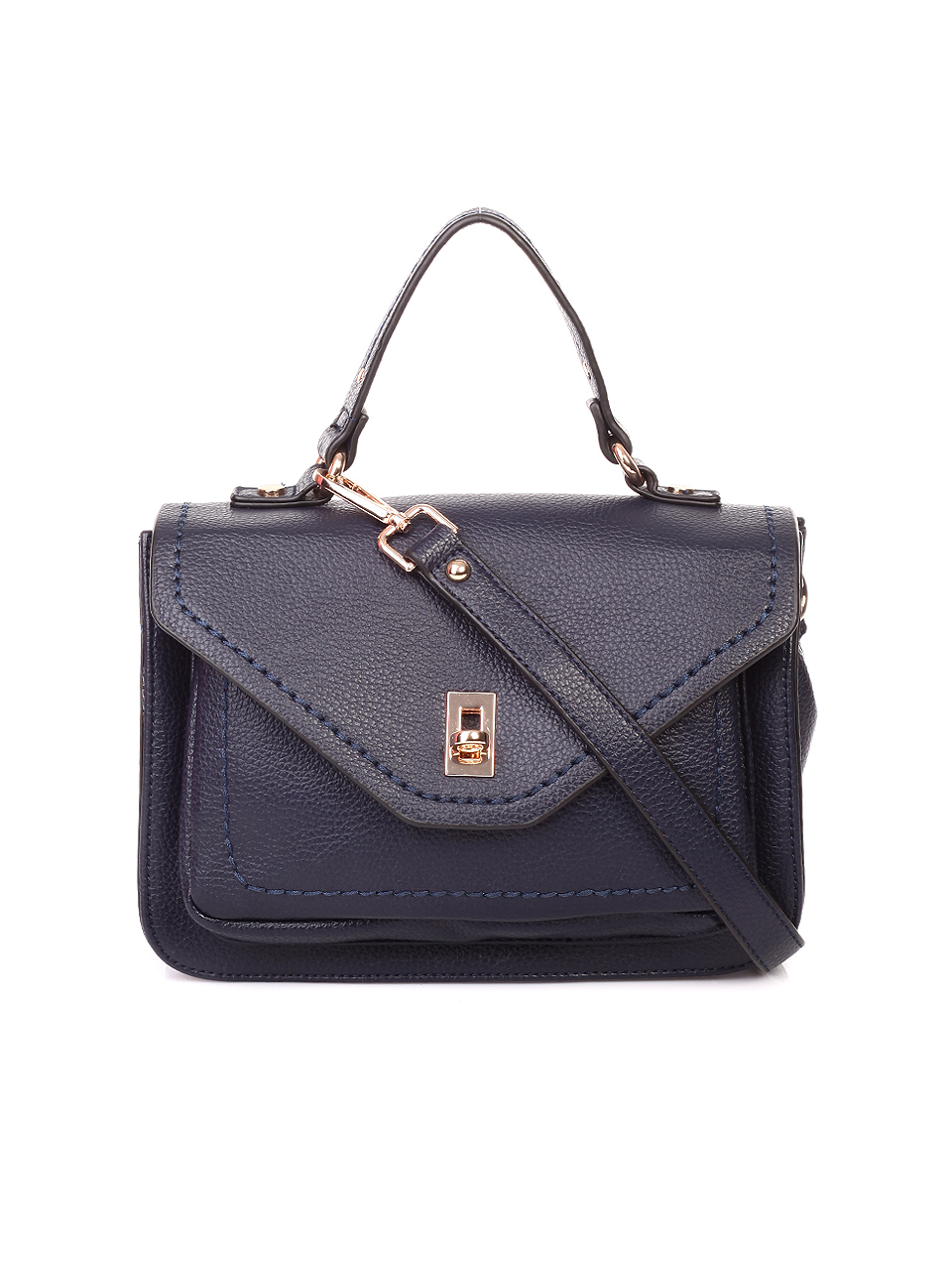 Елегантна дамска чанта в цвят нави 9Q-19596 blue