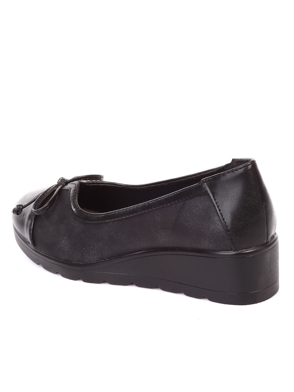 Ежедневни дамски обувки на платформа в черно 3C-19737 black
