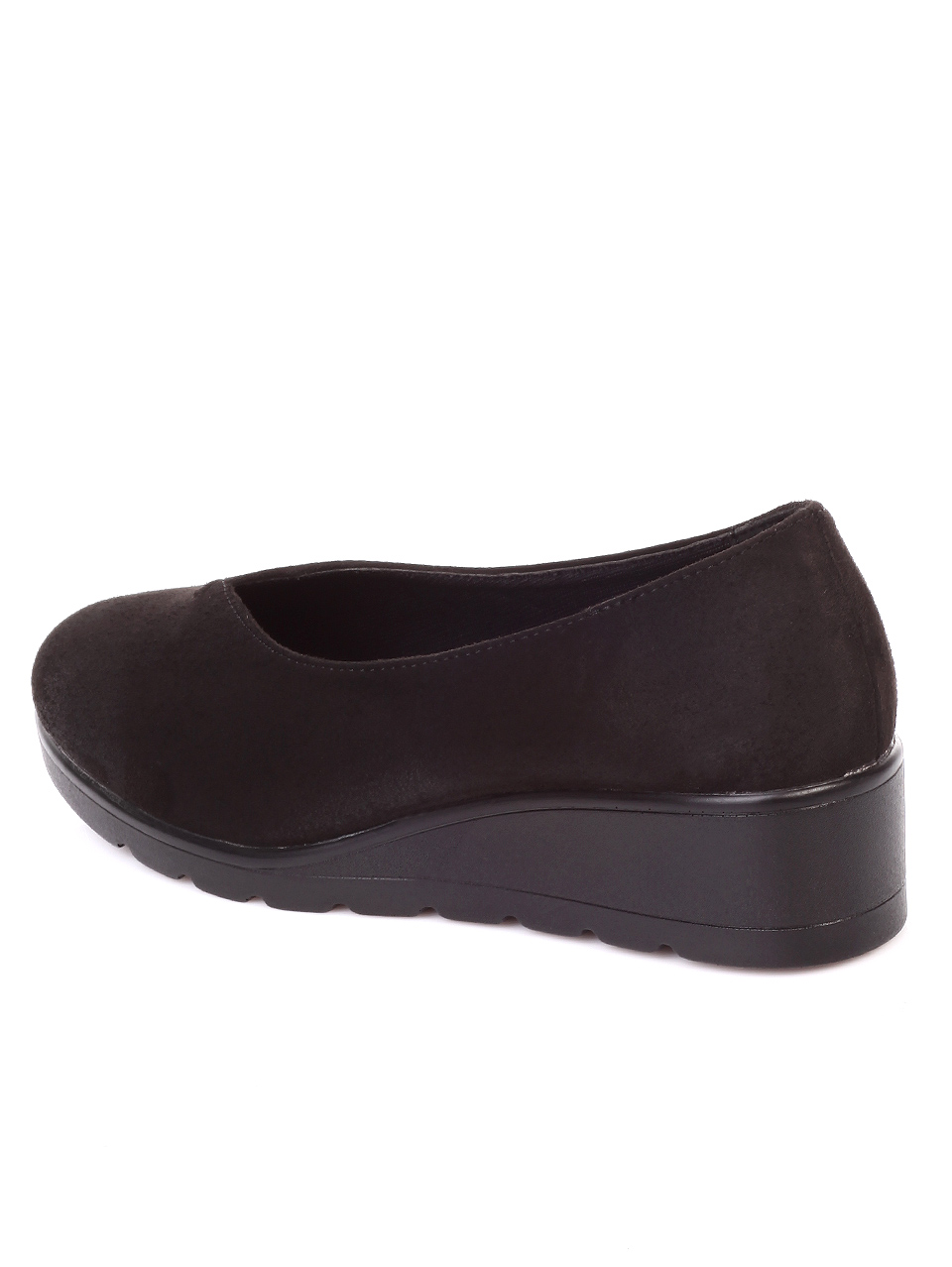 Ежедневни дамски обувки на платформа в черно 3C-19738 black
