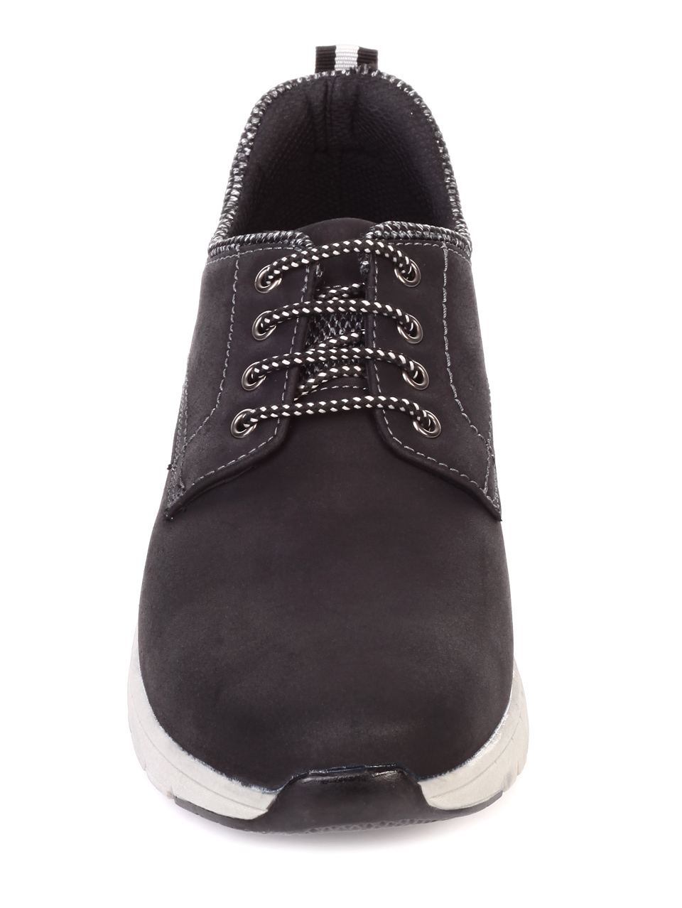 Ежедневни мъжки обувки в черно 7W-19706 black