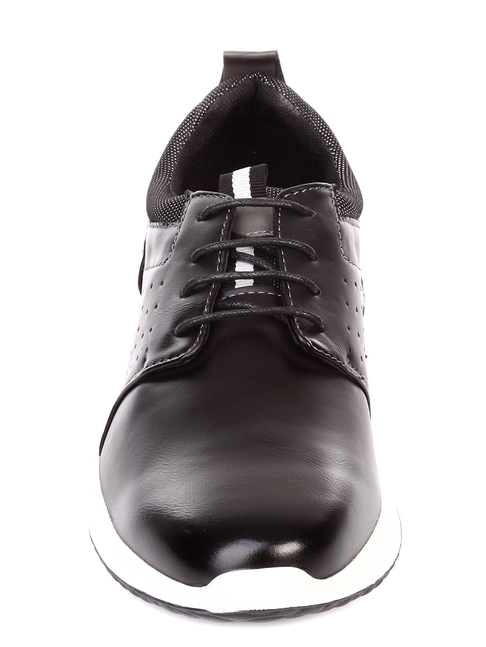 Ежедневни мъжки обувки в черно 7W-19712 black