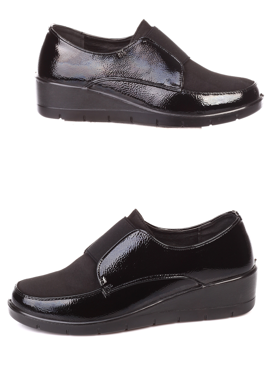 Ежедневни дамски обувки в черно 3C-19616 black