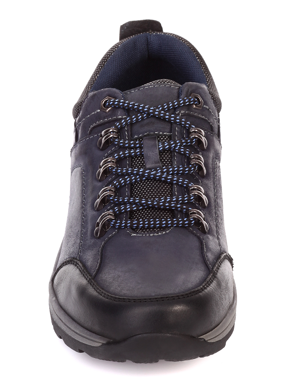 Ежедневни мъжки обувки от естествена кожа 7N-19771 navy