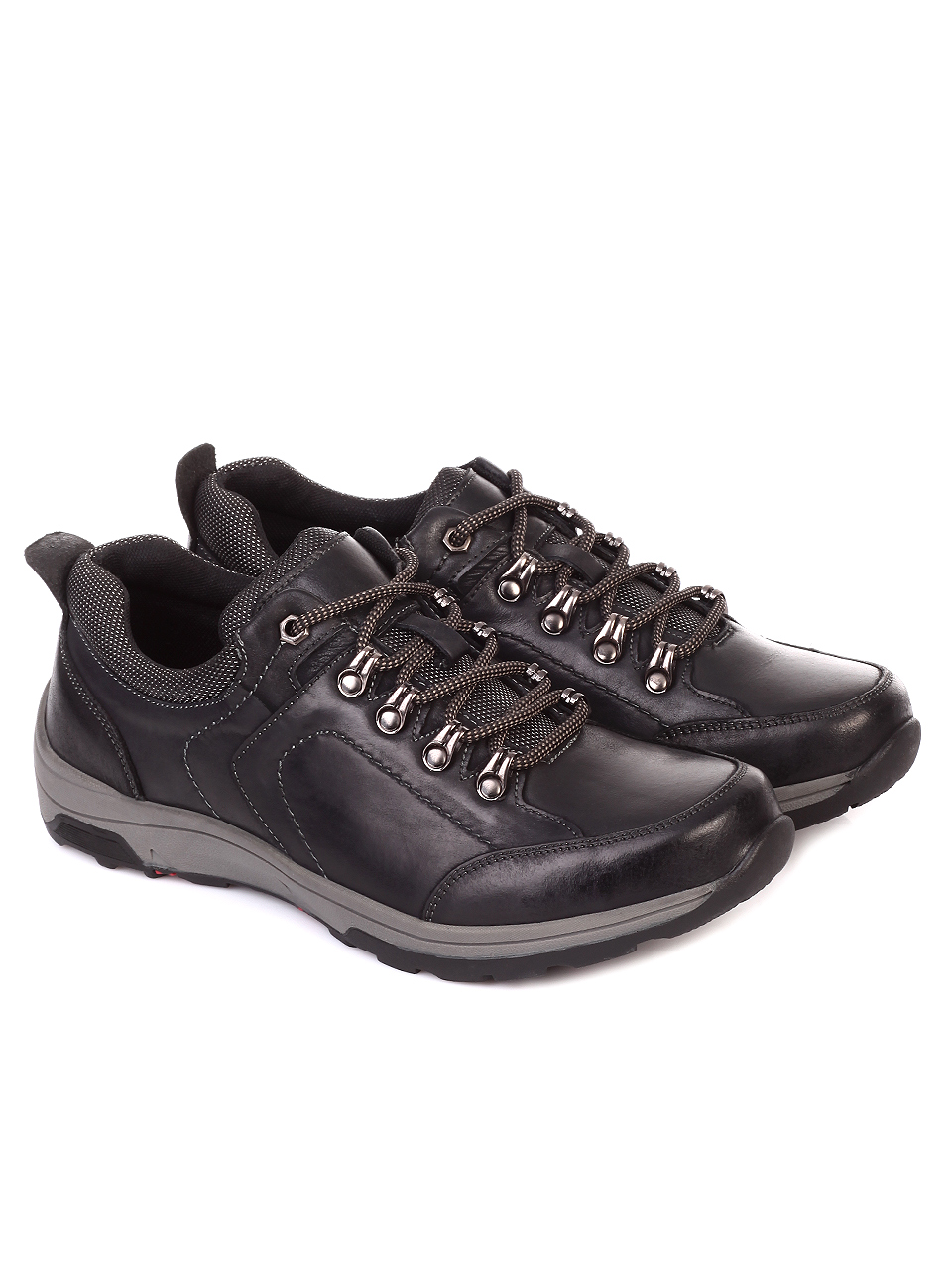 Ежедневни мъжки обувки от естествена кожа 7N-19771 black