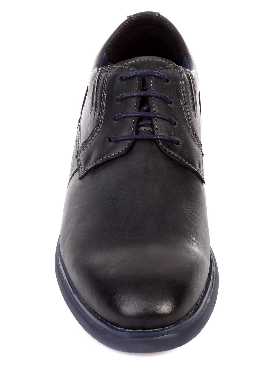 Ежедневни мъжки обувки от естествена кожа 7N-19773 navy