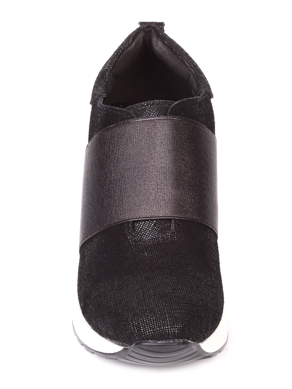 Ежедневни дамски обувки от естествен велур 3AF-19812 black
