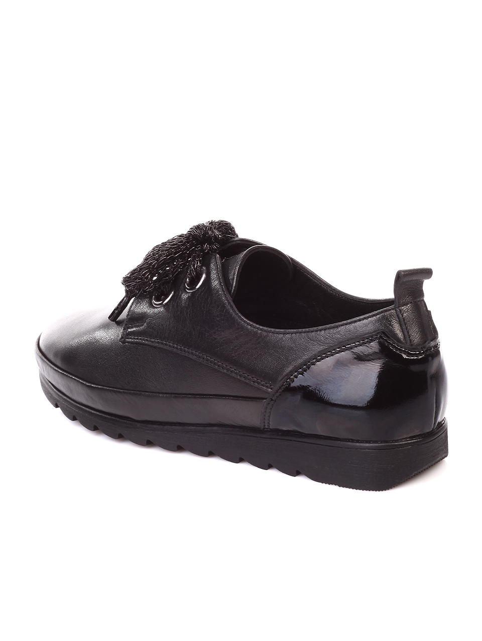 Ежедневни дамски обувки от естествена кожа 3AT-19909 black