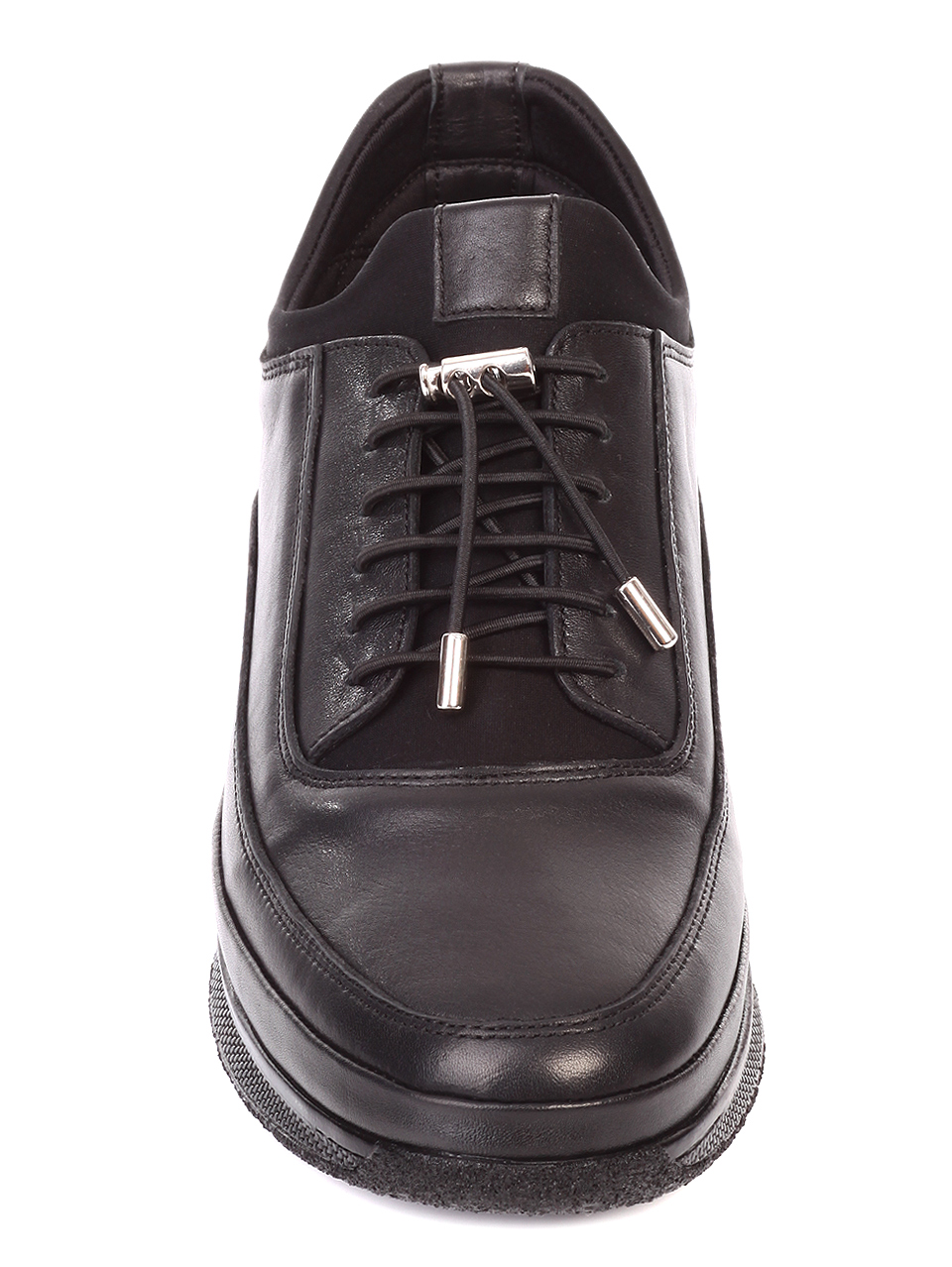 Ежедневни мъжки обувки от естествена кожа 7AT-19912 black