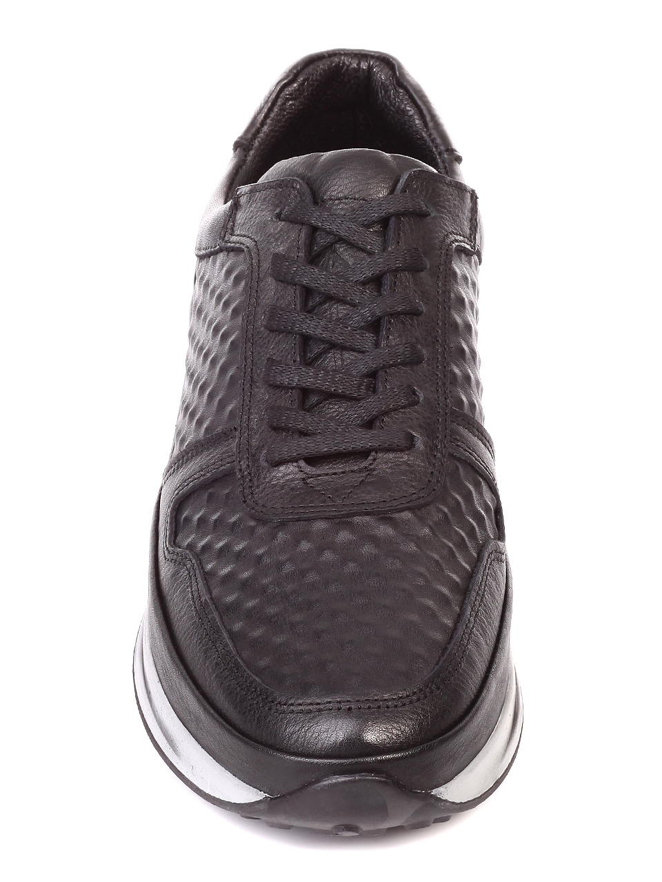 Ежедневни мъжки обувки от естествена кожа 7AT-19914 black