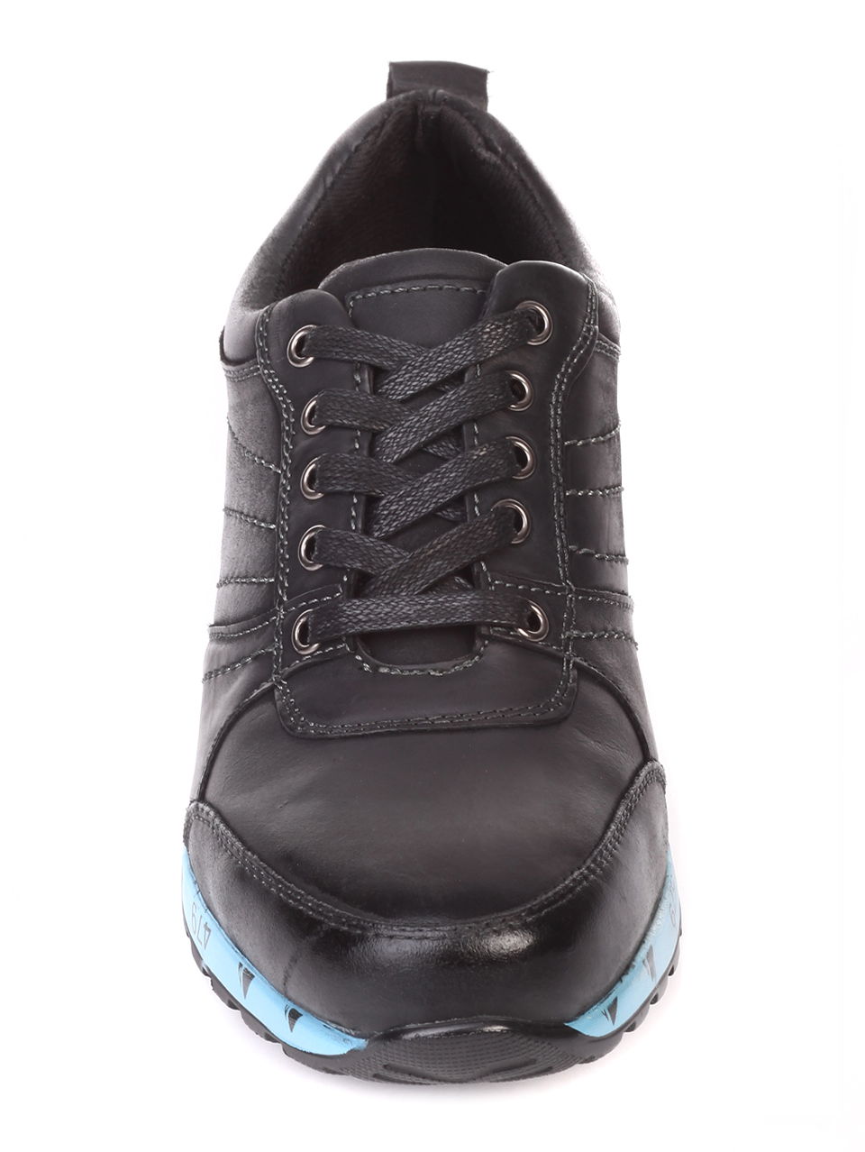 Ежедневни мъжки обувки от естествена кожа 7X-19725 black