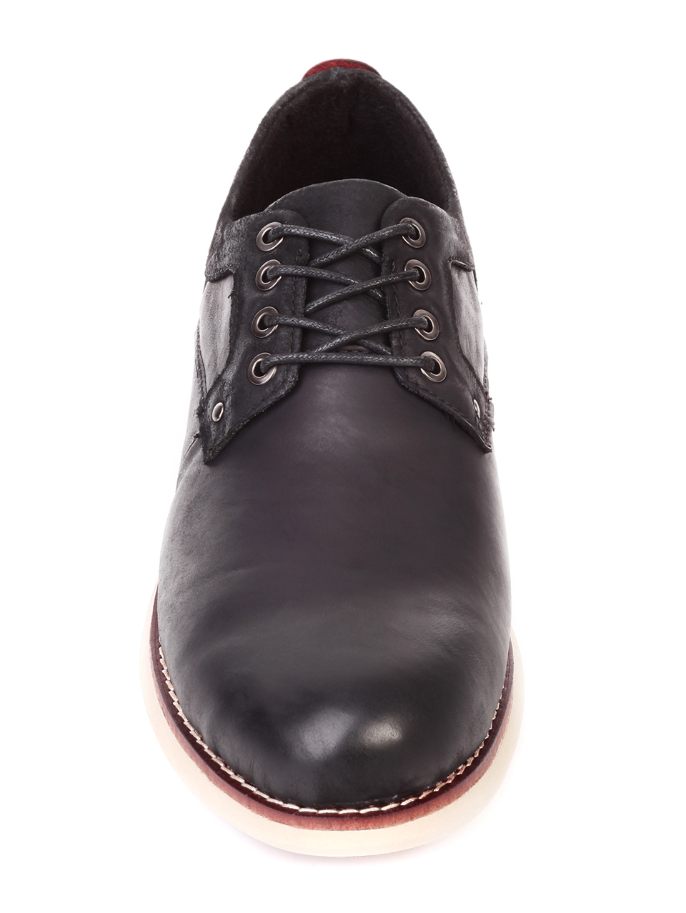 Ежедневни мъжки обувки от естествена кожа 7X-19730 black