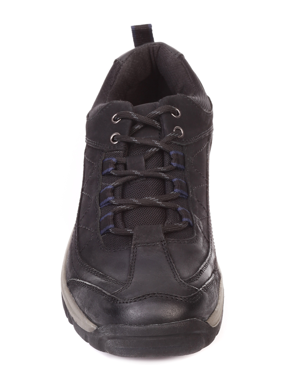 Ежедневни мъжки обувки от естествен набук 7X-19731 black