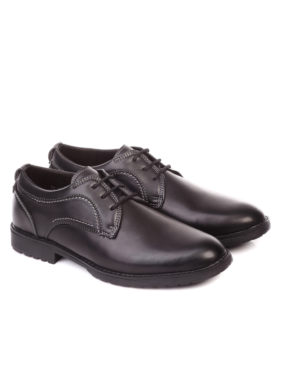 Ежедневни мъжки обувки в черно 7X-19733 black