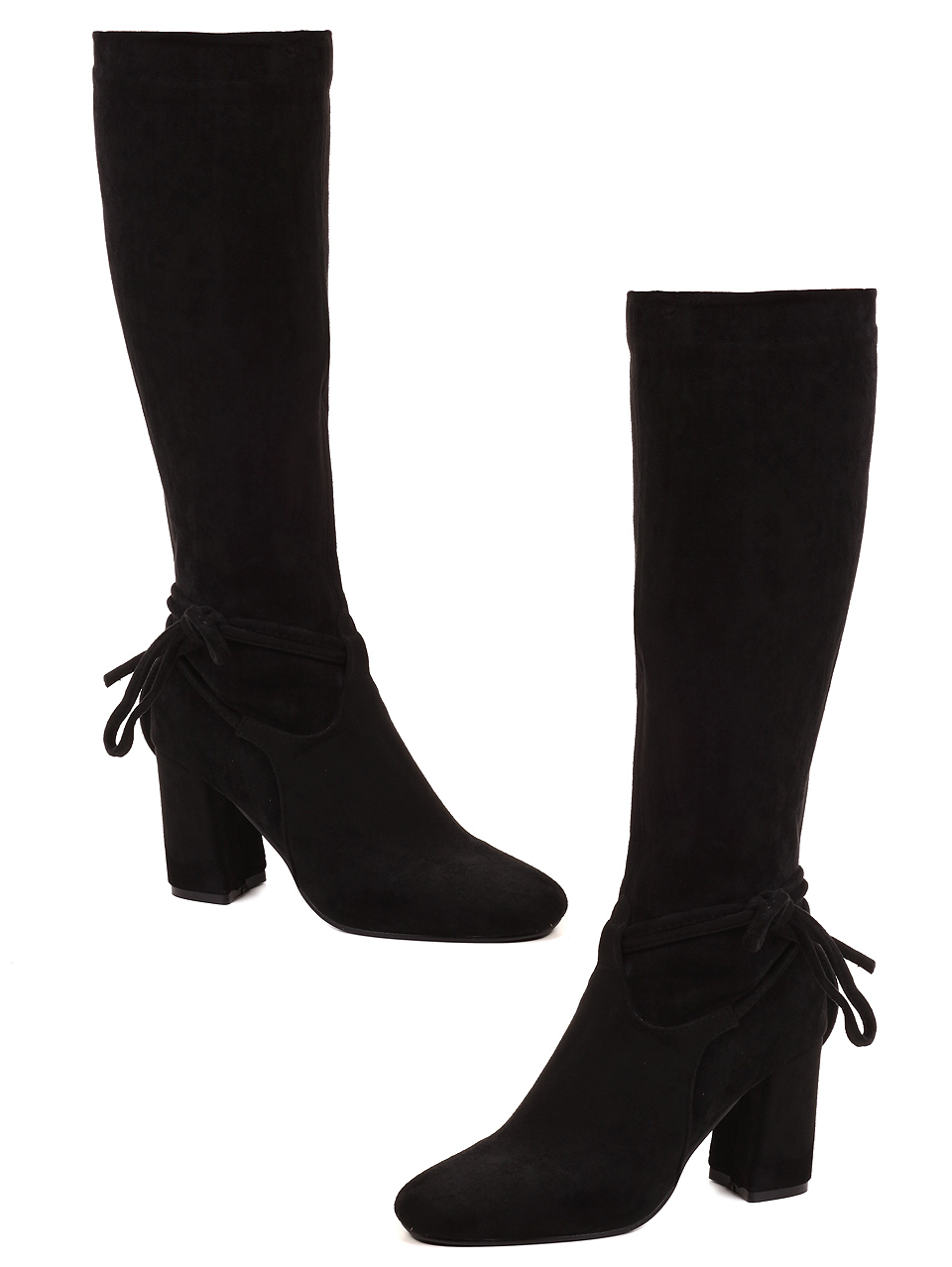 Елегантни дамски ботуши в черно 1L-19699 black