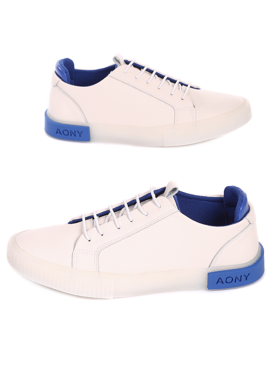 Ежедневни мъжки обувки от естествена кожа 7N-20224 white
