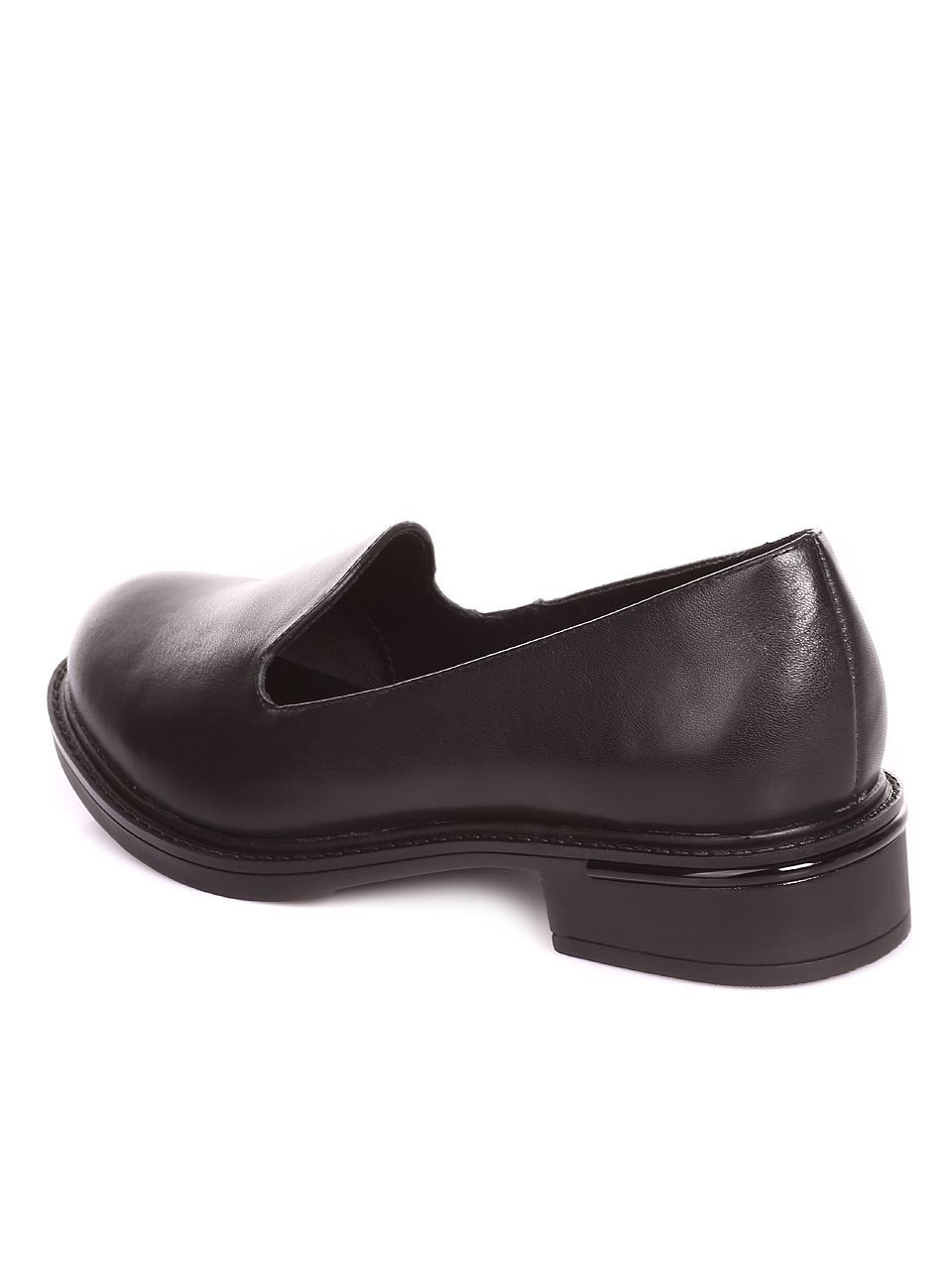 Ежедневни дамски обувки от естествена кожа в черно 3AF-20211 black