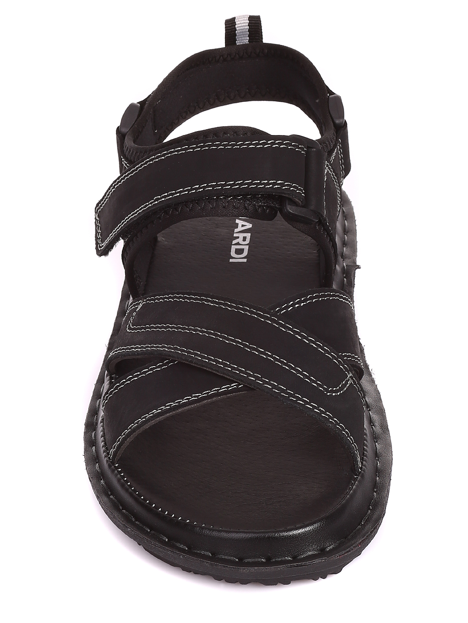 Ежедневни мъжки сандали от естествен набук 8W-20262 black