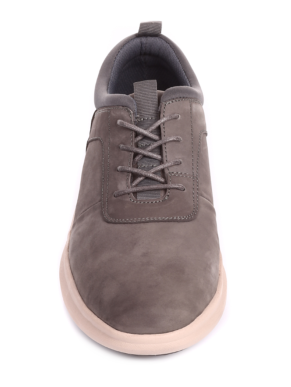 Ежедневни мъжки обувки от естествен набук 7X-20249 grey