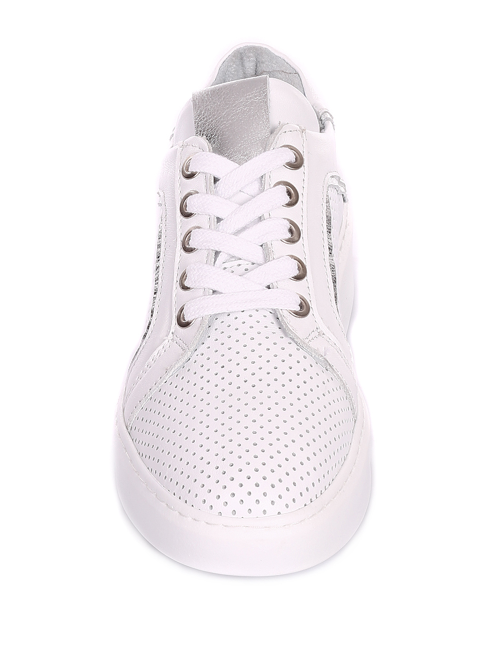 Ежедневни дамски обувки от естествена кожа 3AT-20460 white
