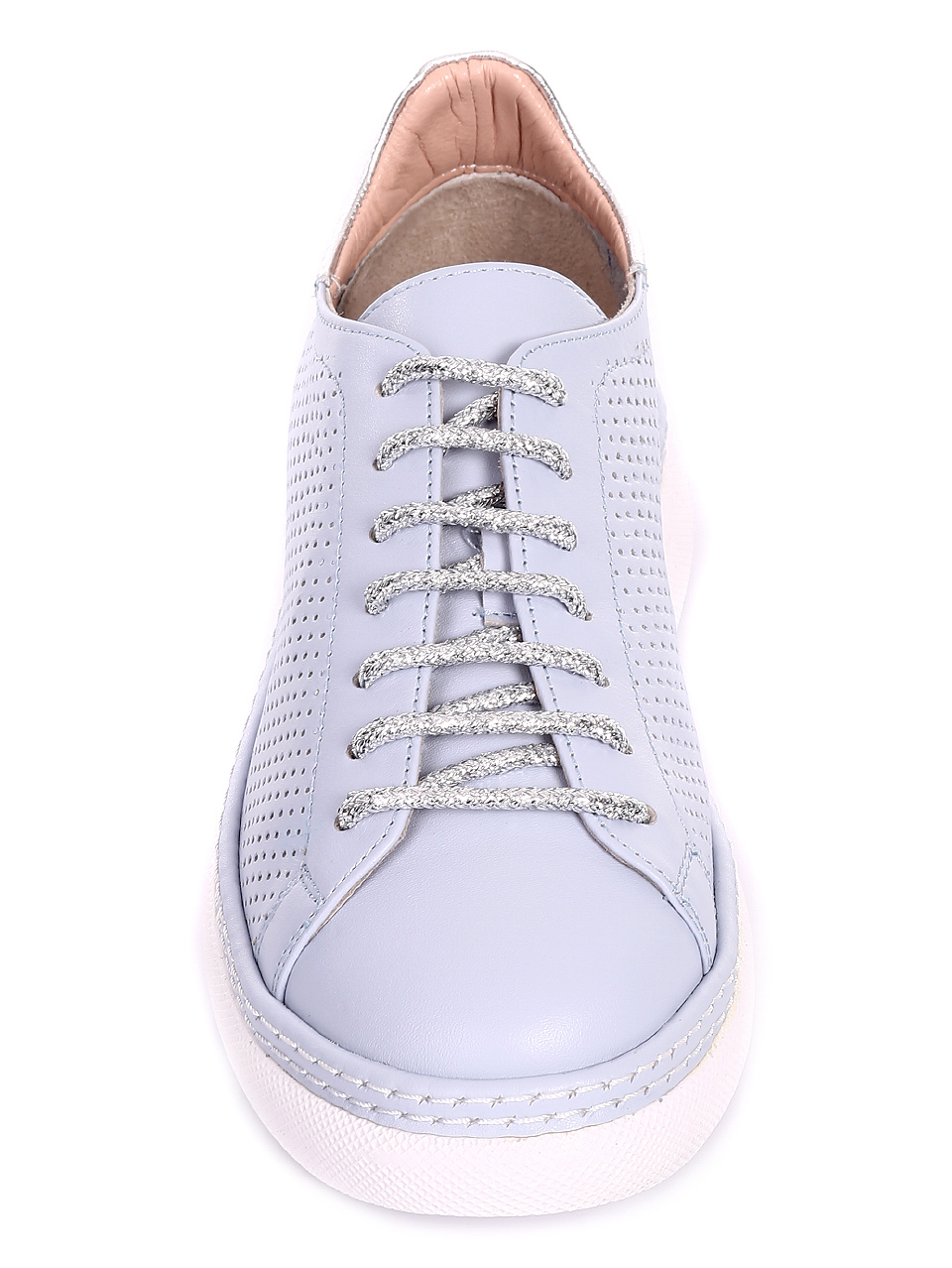 Ежедневни дамски обувки от естествена кожа 3AT-20469 lt.blue