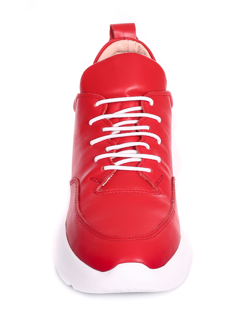 Ежедневни дамски обувки от естествена кожа 3AT-20477 red