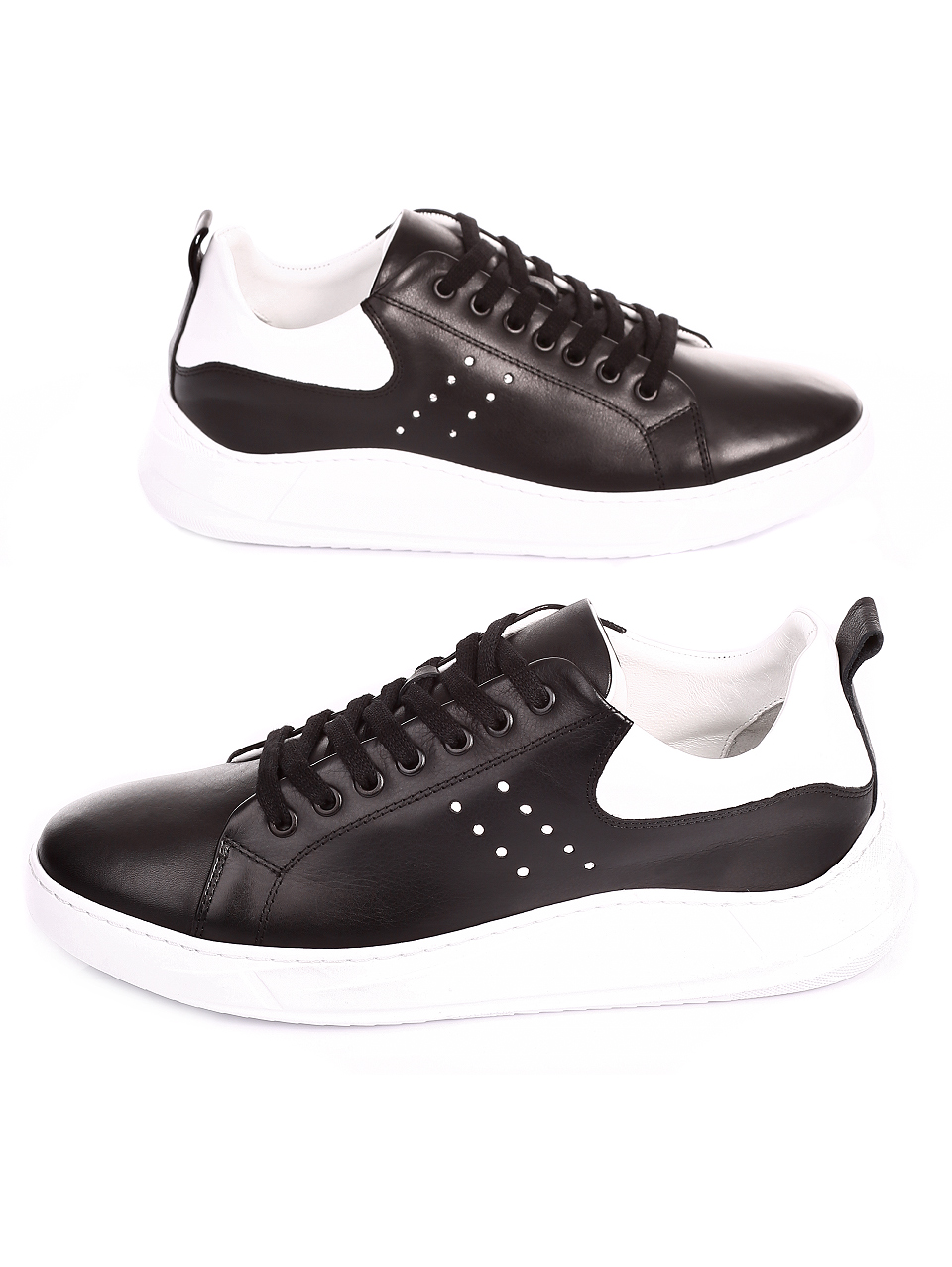 Мъжки обувки от естествена кожа 7AT-20492 black