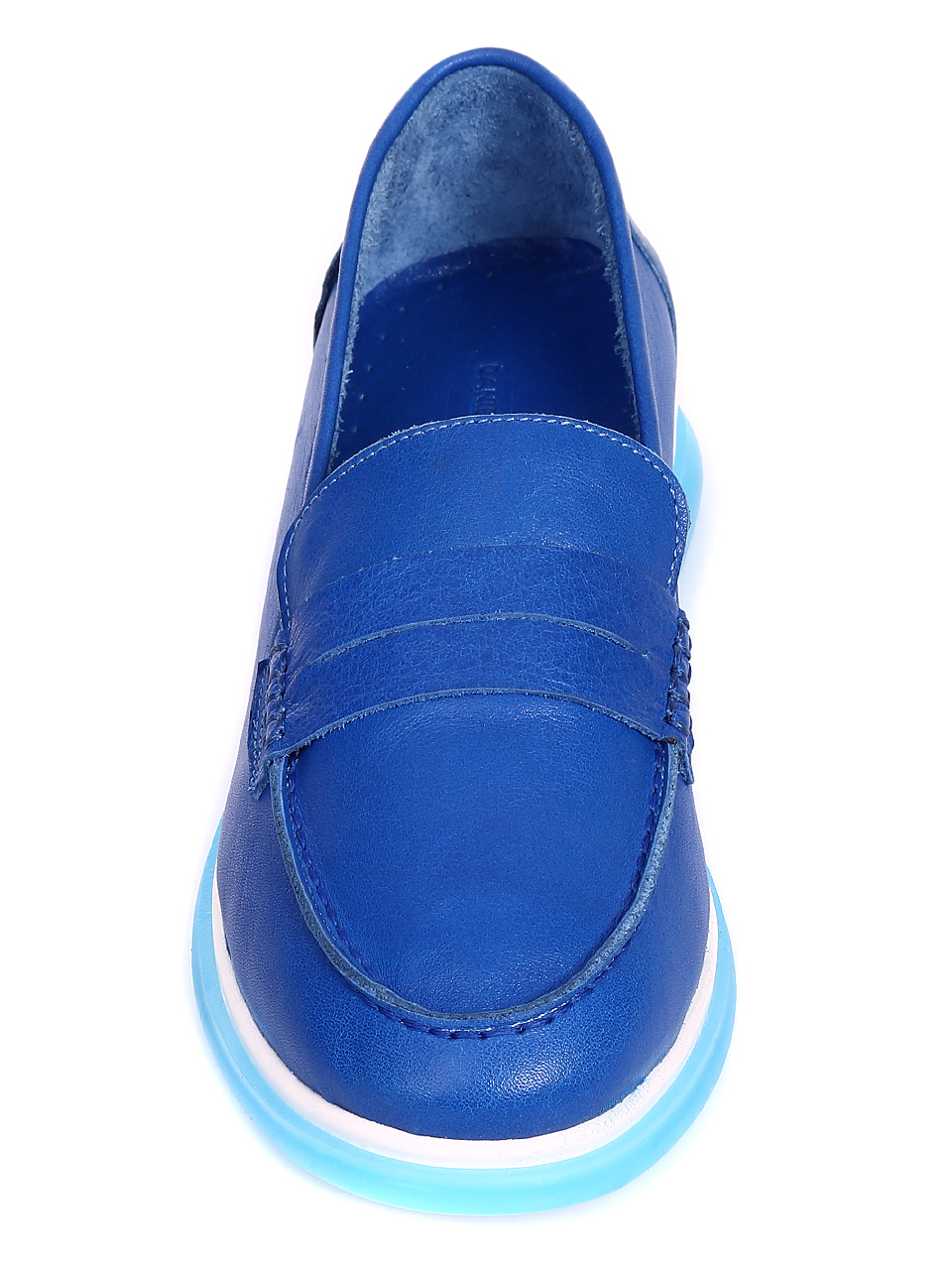 Ежедневни дамски обувки от естествена кожа 3AT-20486 blue